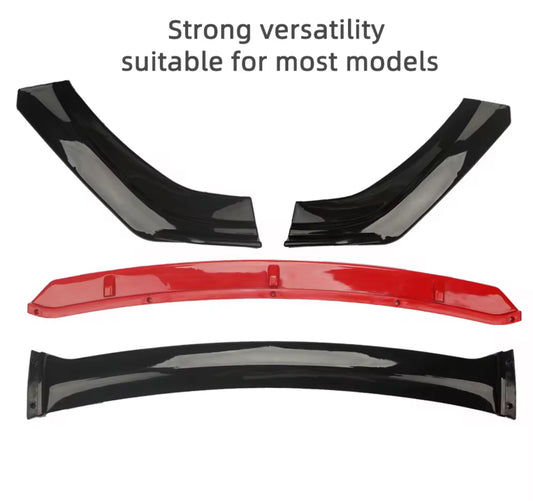 Diffusore universale paraurti anteriore labbro
Spoiler a quattro sezioni in fibra di carbonio